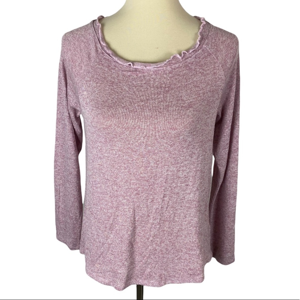Nordstrom Gibson Pink Purple Long Sleeve Blouse